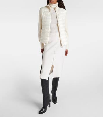 Cardigan imbottito in maglia a coste | Moncler