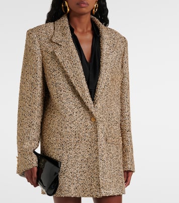 Blazer oversize in tweed lamé | Alessandra Rich