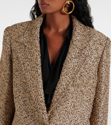 Blazer oversize in tweed lamé | Alessandra Rich