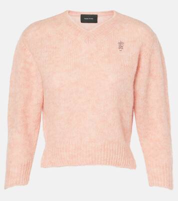 Cropped alpaca and wool-blend sweater | Simone Rocha