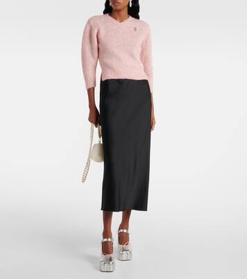 Cropped alpaca and wool-blend sweater | Simone Rocha