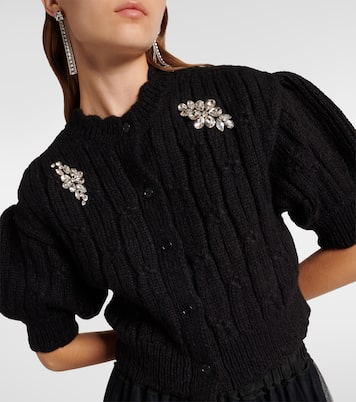 Cardigan in misto lana a trecce | Simone Rocha