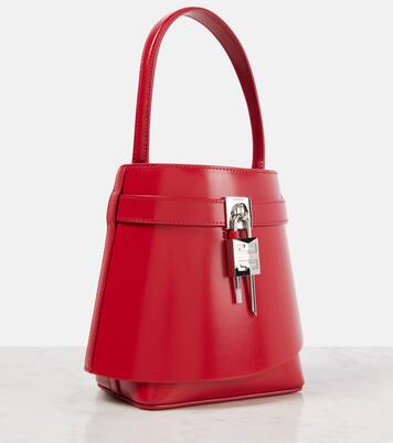 Sac seau Shark Lock en cuir | Givenchy