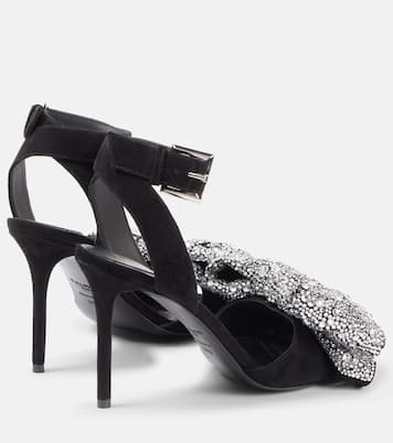 Pumps Ruby 95 in suede con fiocco | Balmain