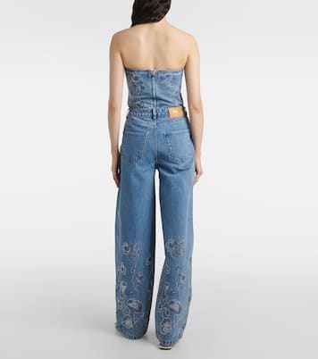 Jean ample à fleurs | Rotate