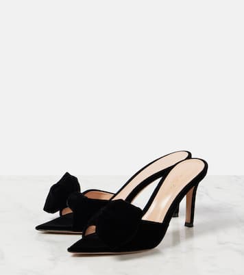 Pantoletten 85 aus Samt | Gianvito Rossi