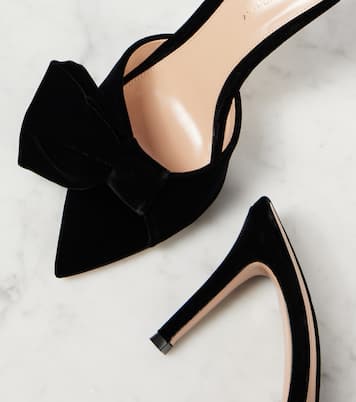 Pantoletten 85 aus Samt | Gianvito Rossi