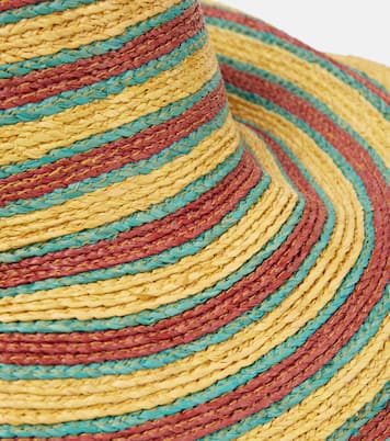 Cappello Tamsin in rafia a righe | Alémais