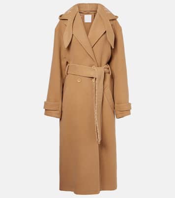 Wool and silk wrap coat | Givenchy