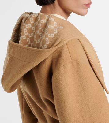 Wool and silk wrap coat | Givenchy