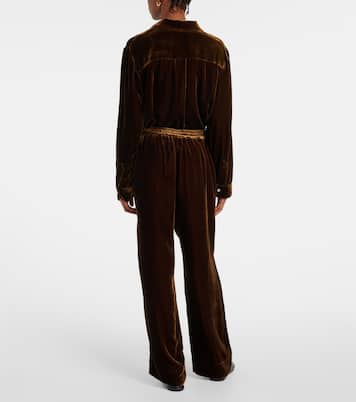 London velvet pajama pants | Asceno