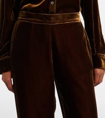 London velvet pajama pants | Asceno