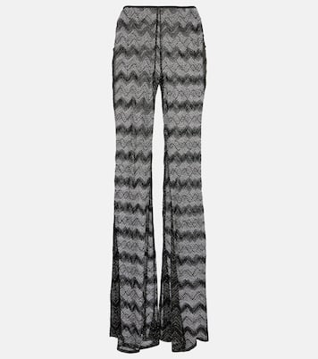 Schlaghose aus Häkelstrick | Missoni