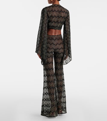 Schlaghose aus Häkelstrick | Missoni