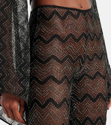 Schlaghose aus Häkelstrick | Missoni