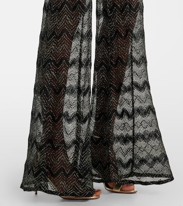 Schlaghose aus Häkelstrick | Missoni