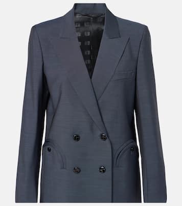 Alie double-breasted wool and mohair blazer | Blazé Milano