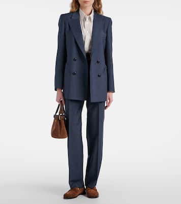 Alie double-breasted wool and mohair blazer | Blazé Milano
