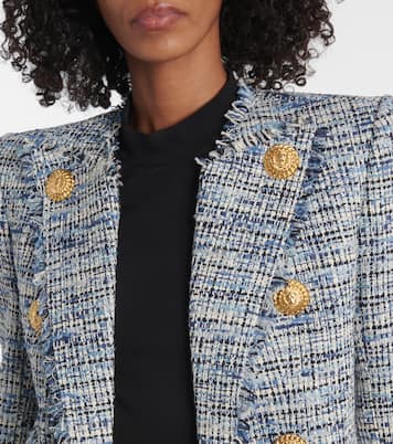 Giacca Side To Side in tweed | Balmain