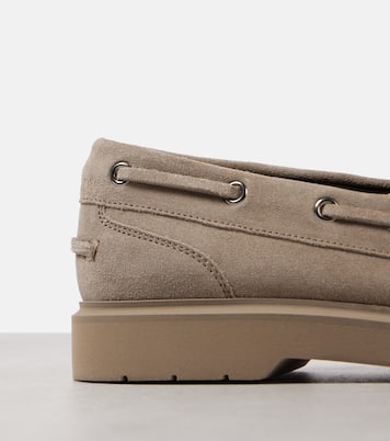Chaussures bateau Monili en daim | Brunello Cucinelli