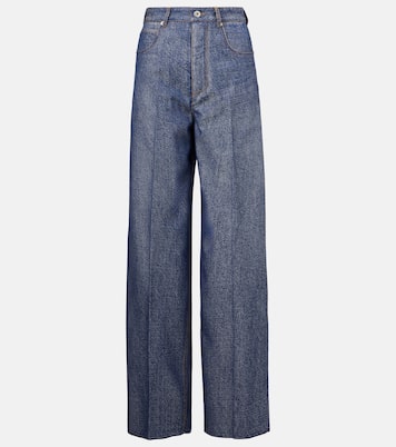 Pantalon Trompe l’œil en laine et coton | Bottega Veneta