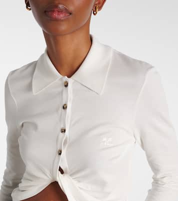 Camicia cropped in cotone | Courrèges