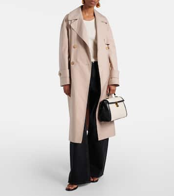 Tote Paris Midi aus Canvas mit Leder | DeMellier