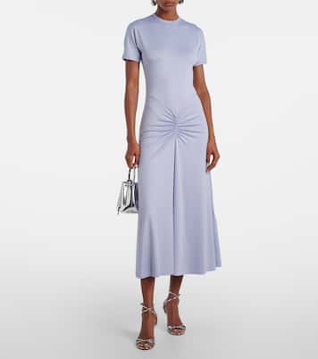Gathered jersey midi dress | Victoria Beckham