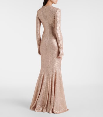 Robe longue à sequins | Norma Kamali