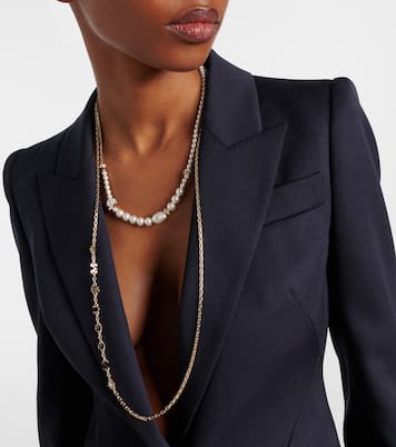 Embellished logo necklace | McQueen