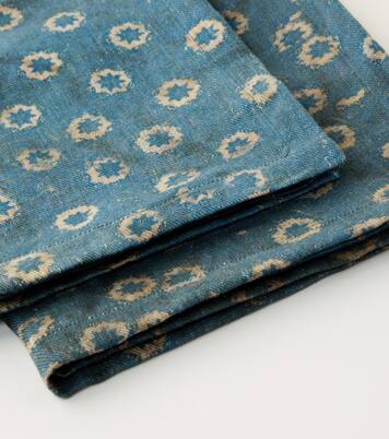 Set of 2 Pionio printed linen napkins | The House of Lyria