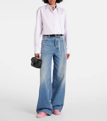 G75 suede-trimmed sneakers | Gucci