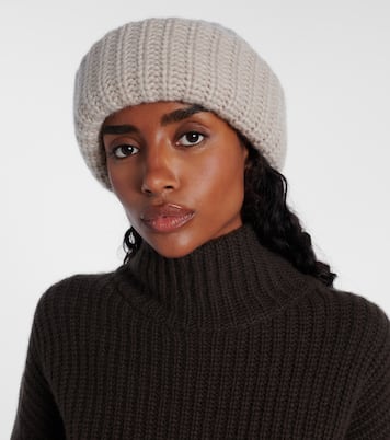 Beatris ribbed-knit cashmere beanie | Lisa Yang