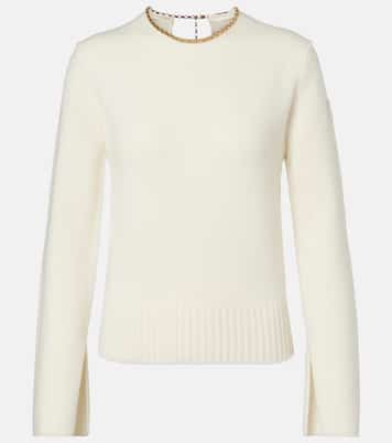Chain-detail wool and cashmere sweater | Moncler