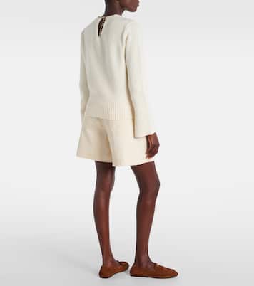 Chain-detail wool and cashmere sweater | Moncler
