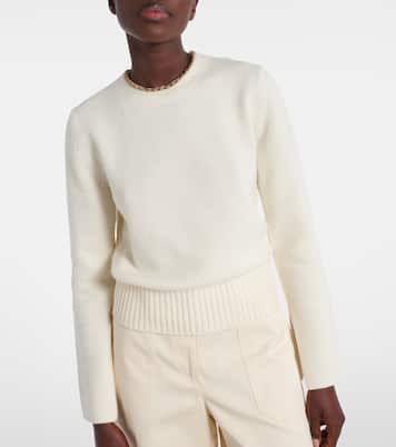 Chain-detail wool and cashmere sweater | Moncler