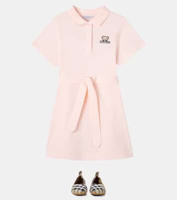 Thomas Bear cotton piqué polo dress | Burberry Kids