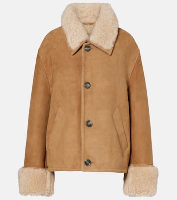 Shearling-trimmed suede jacket | Ami Paris