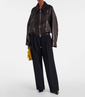 August high-rise wide-leg pants | Khaite