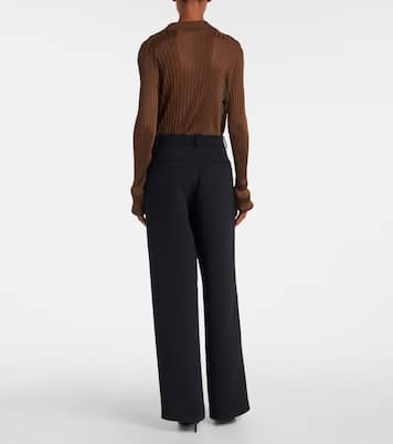 August high-rise wide-leg pants | Khaite