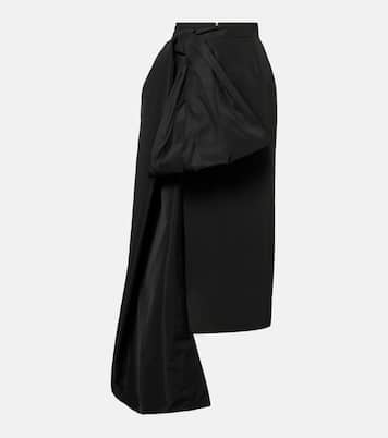 Bow-detail taffeta maxi skirt | Givenchy