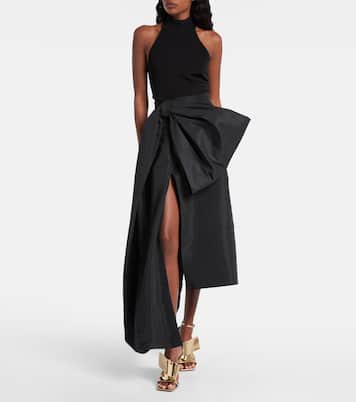 Bow-detail taffeta maxi skirt | Givenchy