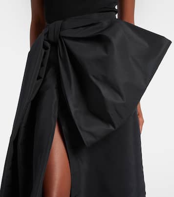 Bow-detail taffeta maxi skirt | Givenchy