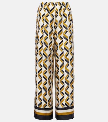 Weite Hose Tube aus Seiden-Twill | Eres