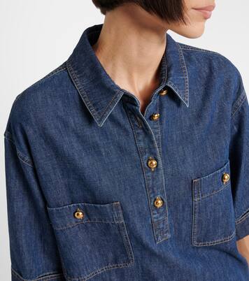 Miniabito in denim di cotone | Valentino