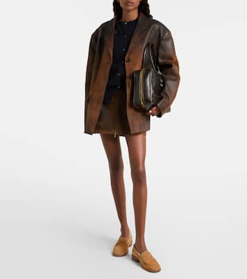Dylan suede penny loafers | Paris Texas