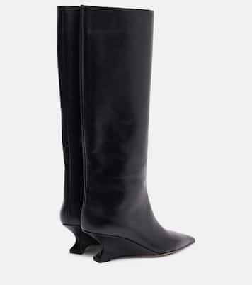 Nina 50 leather knee-high boots | Paris Texas