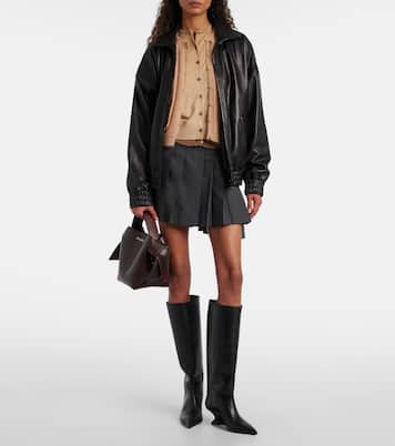 Nina 50 leather knee-high boots | Paris Texas