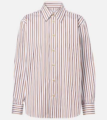 Striped cotton poplin shirt | Bottega Veneta