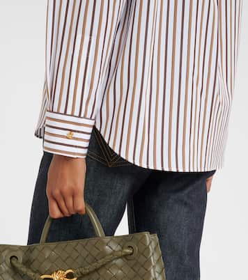 Striped cotton poplin shirt | Bottega Veneta